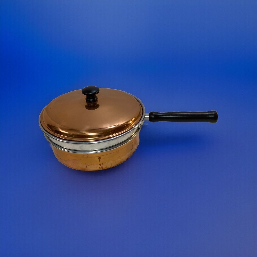 Copper Colored Pan Cookware No‎ Visible Brand Name vintage
